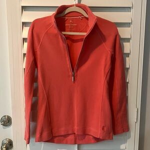Tommy Bahama Vibrant Coral Zip Pullover